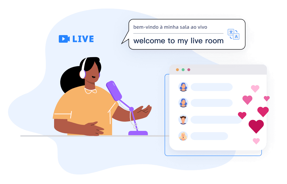 Bridgecall conference translation services in a multilingual event setting